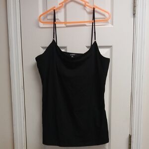 Ambiance Black Fitted Camisole Top Size 2X NWOT
